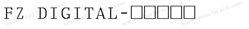 FZ DIGITAL字体转换